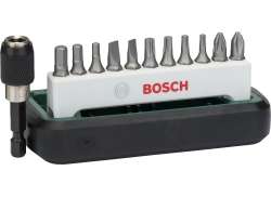 Bosch Conjunto De Brocas 12-Pe&ccedil;as TX/Cg/Mais/INB - Prata/Verde