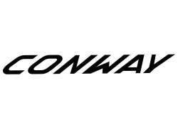 Conway Autocolante Logotipo Schriftzug - Preto/Transparente