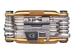 Crankbrothers Multi-Ferramenta Hi-Ten A&ccedil;o 17 Pe&ccedil;as - Ouro