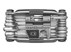 Crankbrothers Multi-Ferramenta Hi-Ten A&ccedil;o 19 Pe&ccedil;as - Prata