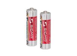 Sigma Aura 25 Baterias AA - Vermelho/Prata (2)