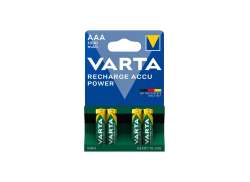 Varta R03 Baterias AAA Recarreg&aacute;vel 1000mAh - Verde (4)